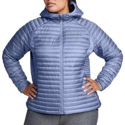 Eddie Bauer Dusty Blue MicroTherm 2.0 Down Collared Jacket Plus Size 3X NEW Tags - Image 1 of 4