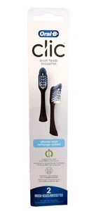 Oral-B Clic Zahnbürste Ultimate Clean Ersatzbürstenköpfe Schwarz 2 Stück - Bild 1 von 2