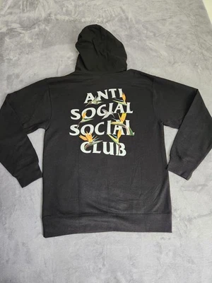 NEW Rare Anti Social Social Club Hummingbird Hoodie Mens M Black Medium NWT - Image 1 of 4