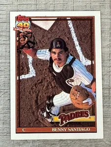 1991 Topps 40 Years of Baseball Card Benny Santiago #760 Padres - Picture 1 of 7