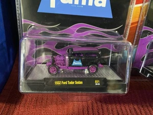 (1) 2025 M2 Fanta 1932 Ford Tudor Sedan CHASE Black/Purple (1) regular version - Picture 1 of 8