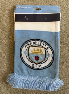 Manchester City Official Supporters Football Scarf - Blue/White - Picture 1 of 2