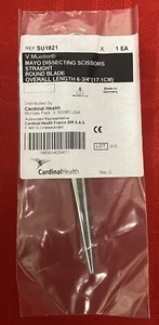 V. Mueller #SU1821 Mayo Präparierschere gerade runde Klinge 6,75 Zoll Neu in Verpackung - Bild 1 von 4