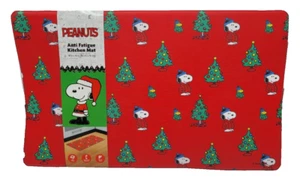 Peanuts Snoopy Christmas Tree Anti Fatigue Kitchen Mat 18" x 30" Red - Picture 1 of 4