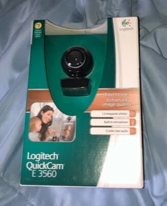 Logitech Web Cam Computer Laptop Camera Quick cam E3560 - Picture 1 of 4
