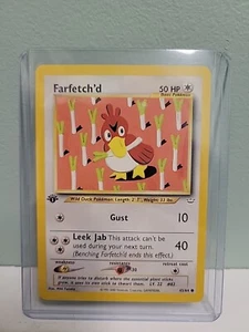 Pokemon TCG Farfetch'd 43/64 Neo Revelation First Edition MINT - Picture 1 of 4