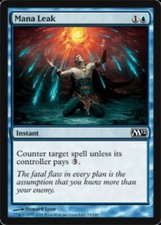 1x Mana Leak LP, English MTG Magic 2012 (M12)