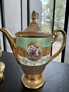 24 Karat Gold Le Mieux, TK Thun Bohemia & Victoria Czechoslovakia Antique China - Picture 1 of 24