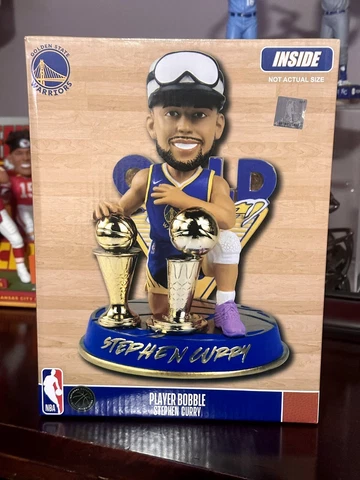 Steph Curry Warriors Gold Blooded NBA Bobblehead Limited Edition /322 NEW Cover