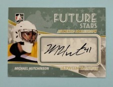 2010/11 In The Game Michael Hutchinson Auto Between The Pipes Future Stars Card