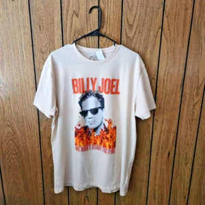 Lee "Billy Joel" size Large Tshirt, We Didn't Start The Fire, Off-white - Picture 1 of 2