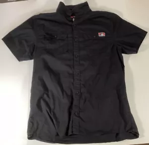 Learning Class Black Button Up Shirt Men’s Size XL Skull - Picture 1 of 8
