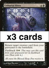 MTG 3x UNBURIAL RITES Innistrad/Ultimate Masters (Good)