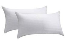 (TG. 40 x 70 cm) Pikolin Home - 2 x copriguanciale in tessuto fasciato, 100% cot