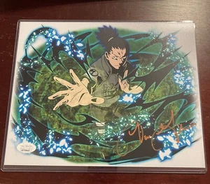 NARUTO SHIPPUDEN SHIKAMARU NARA SIGNED TOM GIBIS Autograph 8X10 PHOTO JSA COA - Picture 1 of 4