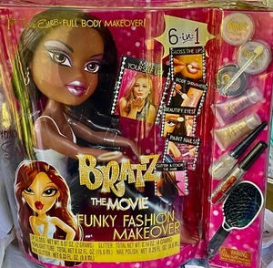 SASHA BRATZ PUPPE FUNKY FASHION MAKEOVER "THE MOVIE" GANZKÖRPER MAKE-UP VINTAGE NEU IM KARTON - Bild 1 von 6