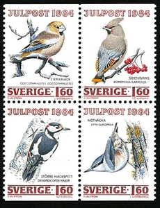 Sweden 1984 Christmas. Domestic Birds. Engravers Slania and Sjööblom. MNH - Picture 1 of 1