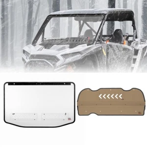 Front + Rear Windshield Vented Window Tinted for Polaris RZR XP 1000/4 2024-2025 - Picture 1 of 21