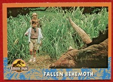 JURASSIC PARK - Card #30 - Fallen Behemoth - TOPPS 1993