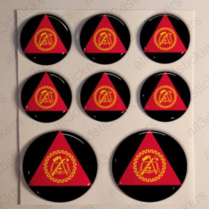 Mozambique Stickers Cockade 3D Sticker Roundel Resin Domed Adhesive Air Force - Picture 1 of 1
