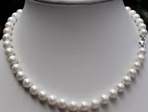 AAA 51 cm 8 mm Süßwasser Perle Schmuck Perlenkette Halskette Kette Collier - Picture 1 of 1