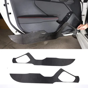 Fits 2022-up GR86/BRZ Interior Door Anti Kick Panel Carbon Fiber Trim Sticker - Picture 1 of 10