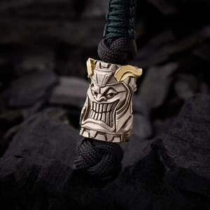Knife Bead Loki Marvel Nickel Silver Brass EDC Paracord Lanyard Charm - Picture 1 of 5