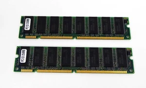 2x256MB 512MB SD-RAM 168-pin PC133 CL3 DIMM Arbeits-Speicher doublesided 2x 256M - Bild 1 von 1