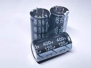 10X CD261 LK Jianghai 120uF 400V 18x31.5 450V Surge Electrolytic Capacitor 12kHr - Picture 1 of 4