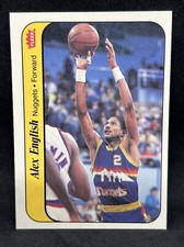 1986 Fleer #4 Alex English Sticker