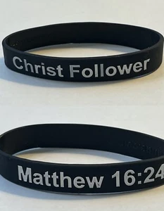 Armband Silikon Christus Nachfolger Matthäus 16:24 (20er Pack) - Bild 1 von 4