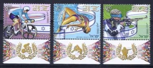 ISRAEL PARIS 2024 OLYMPIC GAMES 3 STAMPS MNH - Picture 1 of 1