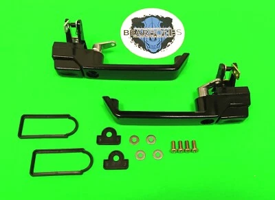 Manijas de puerta delantera Land Rover Defender negro brillante 1983-2001 Foto 1 de 2