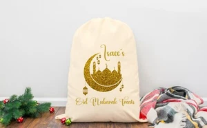 Personalised Eid Murbarak Ramadan Present Bag - Picture 1 of 5
