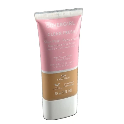 COVERGIRL Clean Fresh Skin Milk Dewy Foundation #590 TAN/RICH Full 1 Oz NEW NIB - Image 1 of 4