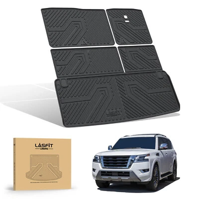 Cargo Mat for Nissan Armada 2017-2024 / Infiniti QX80 2011-2024 Protection Black - Изображение 1 из 4
