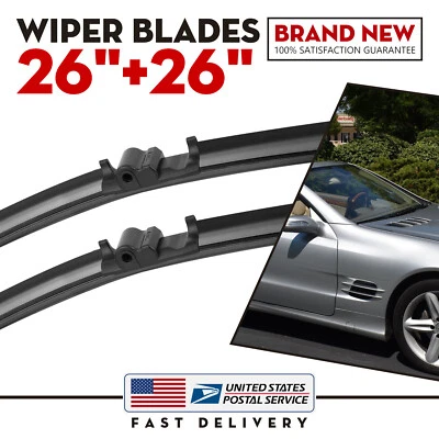 Repuesto limpiaparabrisas 26"+18" para todas las estaciones para Mercedes-Benz E230 E350 E500 E550 Foto 1 de 4