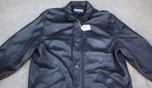 STRUCTURE URBAN WEAR Men's Leather Winter Jacket SIZE - XL. TAG. NO 54h - Picture 1 of 5