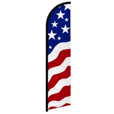 USA New Glory Windless Advertising Swooper Flag Large USA Flag - Image 1 of 2