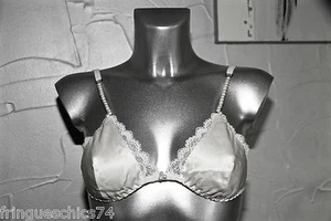 luxueux bra soutien gorge soie et perles NAUGHTY JANET T 90 (us 36) valeur 125€ - Picture 1 of 5