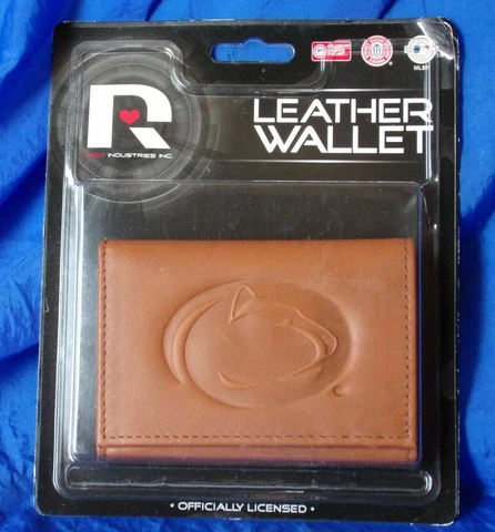 PENN STATE NITTANY LIONS Embossed Leather Tri-Fold Wallet Rico Industries Cover