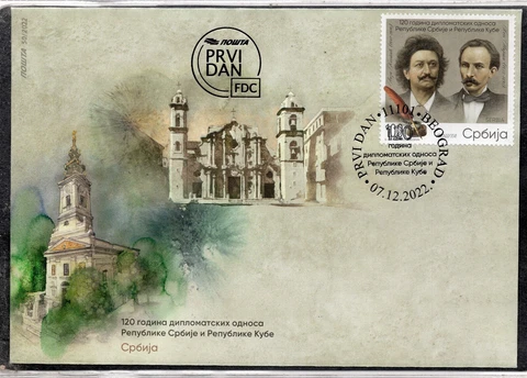 1933 - SERBIA 2022 - Diplomatic Relations - Writters -Laza Kostic-Jose Marti-FDC Cover