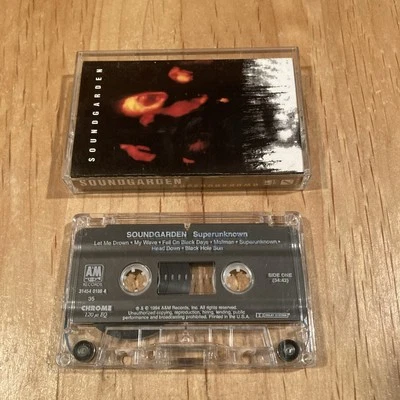 Soundgarden – Superunknown CASSETTE TAPE 1st US issue chris cornell metallica - Image 1 of 3
