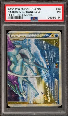 Pokemon Raikou & Suicune Legend Bottom Ultra Rare #93 PSA 1 - Image 1 of 2
