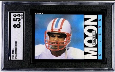 WARREN MOON 1985 Topps #251 Rookie Card RC SGC 8.5 HOF MVP OPY MOY PB Oilers - Image 1 of 2
