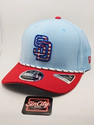 New Era San Diego Padres 2025 4th of July 9SEVENTY Stretch-Snap Hat Cap - Image 1 of 4