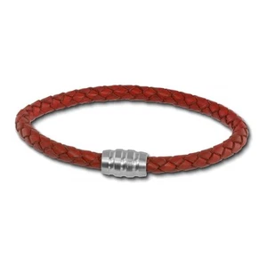 SilberDream Leder Armband 5mm rostrot 22cm Edelstahl Verschluss LAB0522 - Bild 1 von 5