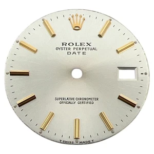 Genuine Rolex Oyster Perpetual Date 34mm Dial Silver & Gold 15200 - Picture 1 of 4