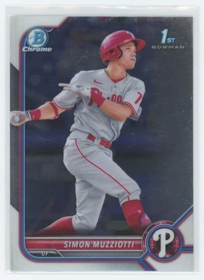 2022 Bowman Chrome Prospects Simon Muzziotti #BCP-40 TS1 - Image 1 of 2