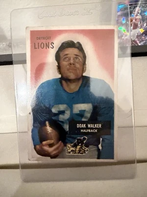 Vintage 1955 Bowman Doak Walker #1 Detroit Lions HOF! No Reserve! 🔥 - Image 1 of 4